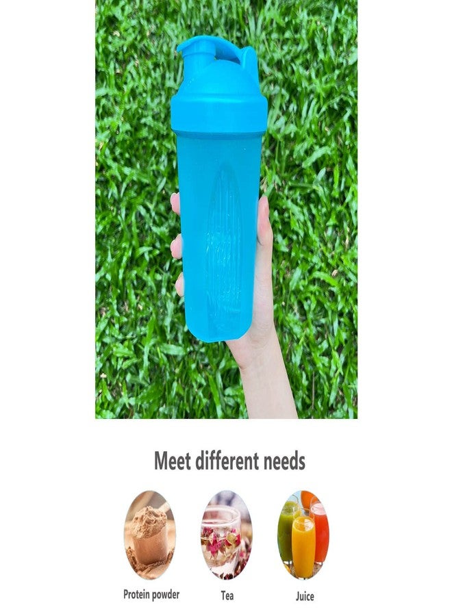 GAISHION Shaker Bottle Protein Shakes and 16-Ounce/400ML Shaker-Bottle with Whisk Balls,Non-BPA plastic(Blue+Pink(2PCS)) - Image 4